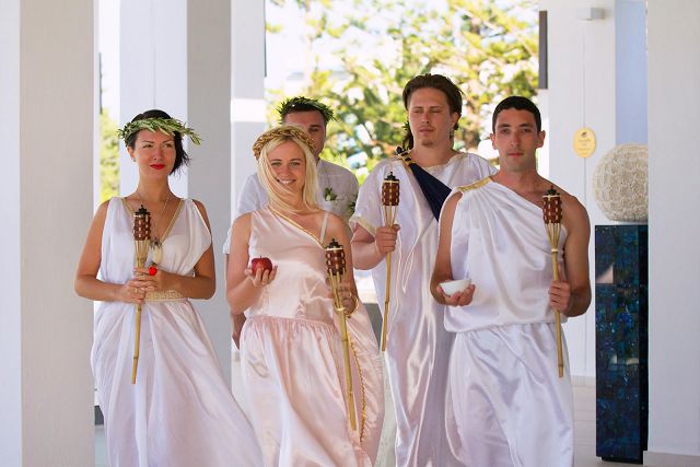 Свадьба в древнегреческом стиле